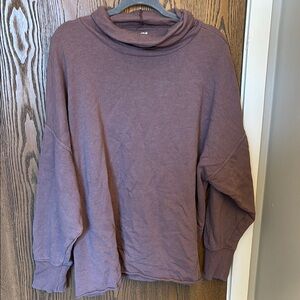 Aerie  Cozy Mauve Cowl Neck Sweater